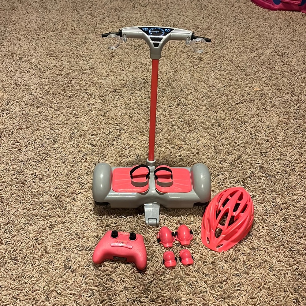 Pink American girl doll hoverboard